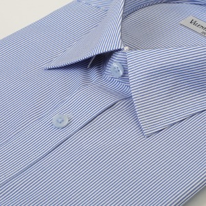 리치 긴팔블루줄무늬 셔츠 3017